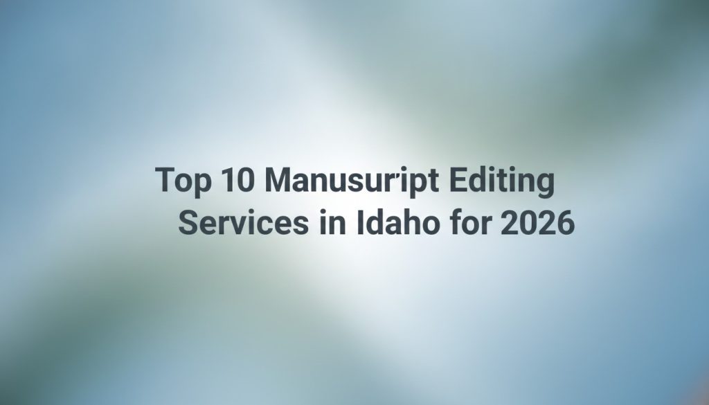 Top 10 Manuscript Editing Services in Idaho for 2026