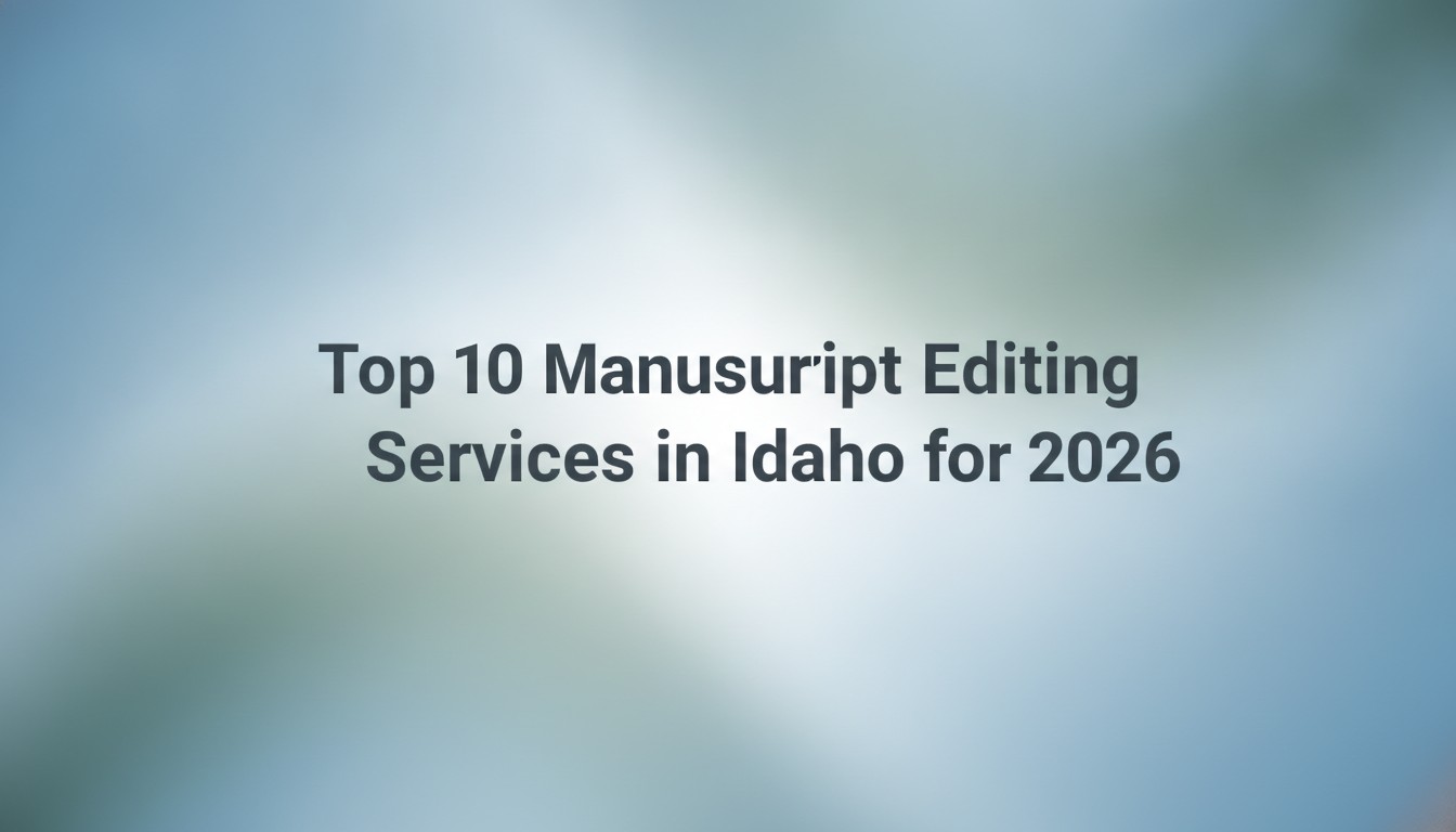 Top 10 Manuscript Editing Services in Idaho for 2026