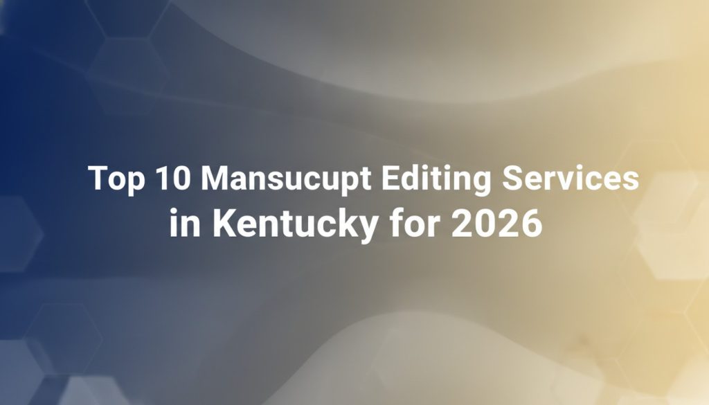Top 10 Manuscript Editing Services in Kentucky for 2026