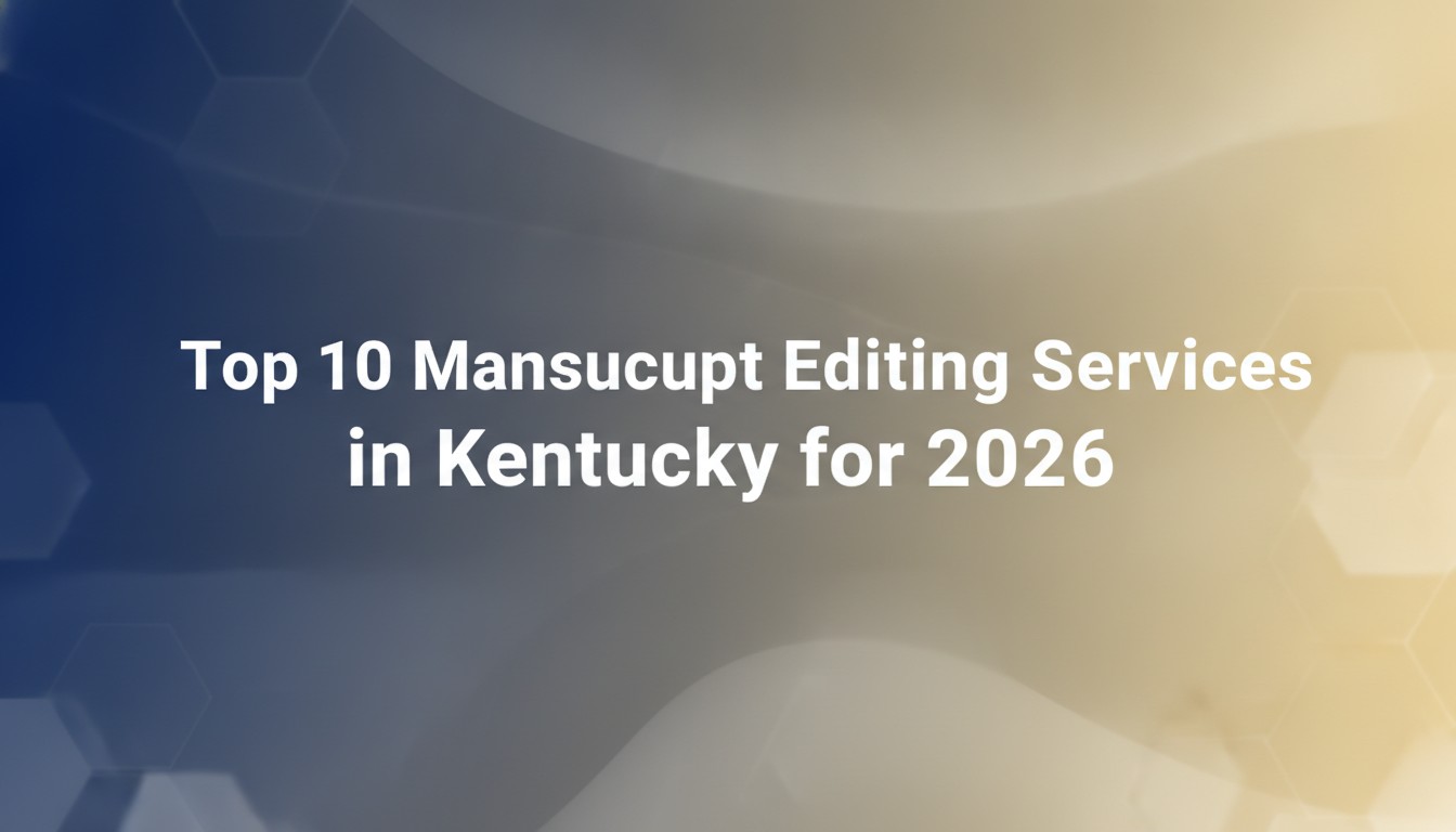 Top 10 Manuscript Editing Services in Kentucky for 2026