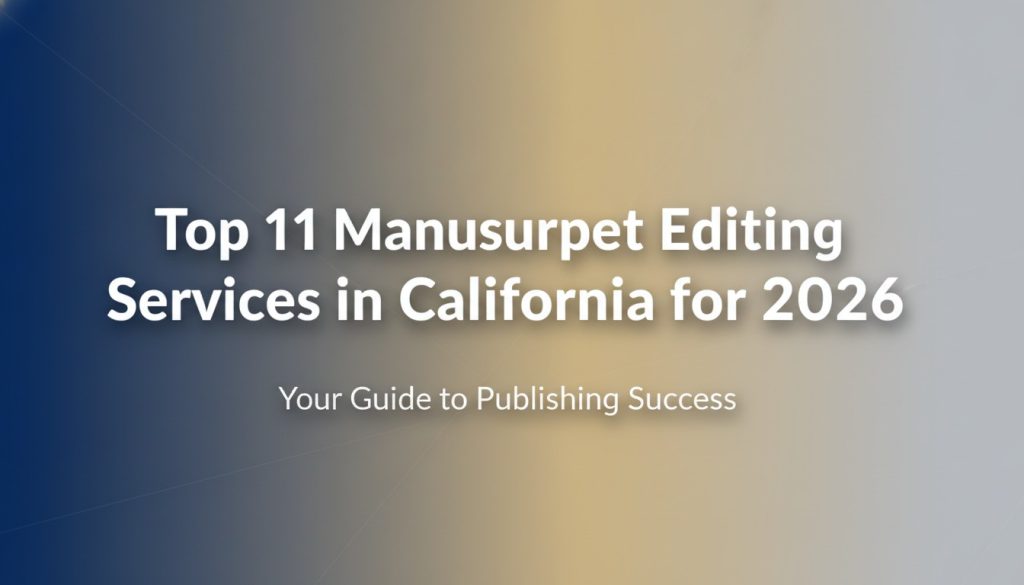 Top 11 Manuscript Editing Services in California for 2026