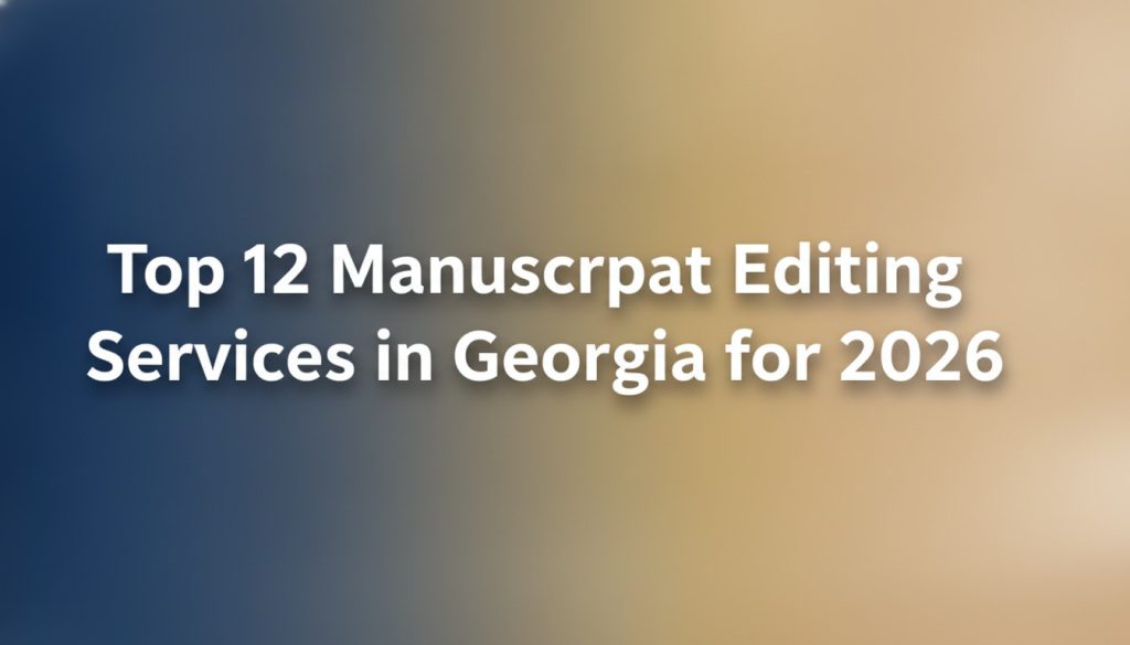 Top 12 Manuscript Editing Services in Georgia for 2026