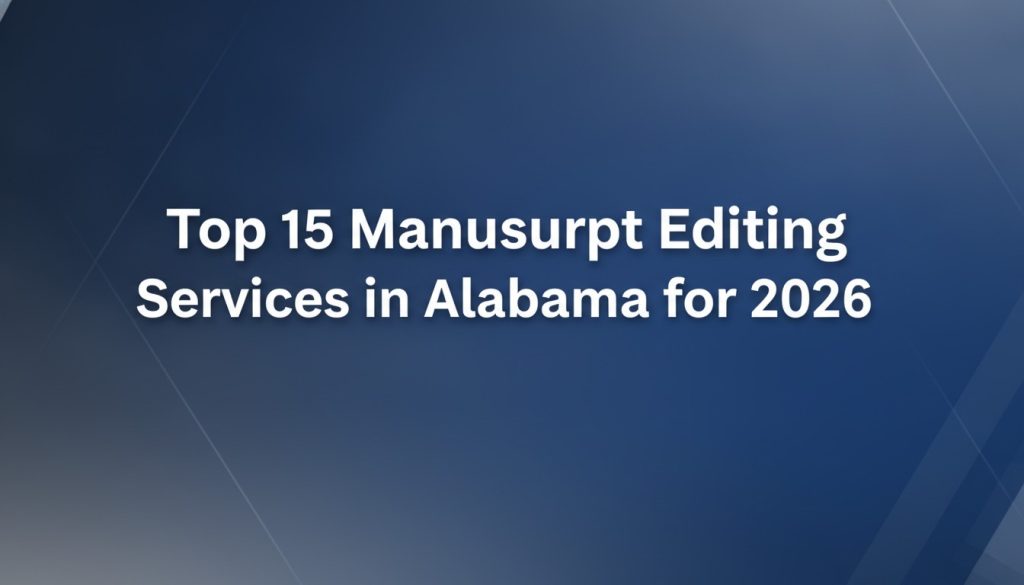 Top 15 Manuscript Editing Services in Alabama for 2026