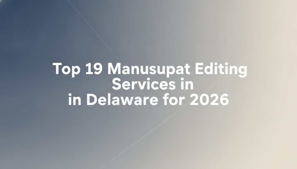 Top 19 Manuscript Editing Services in Delaware for 2026